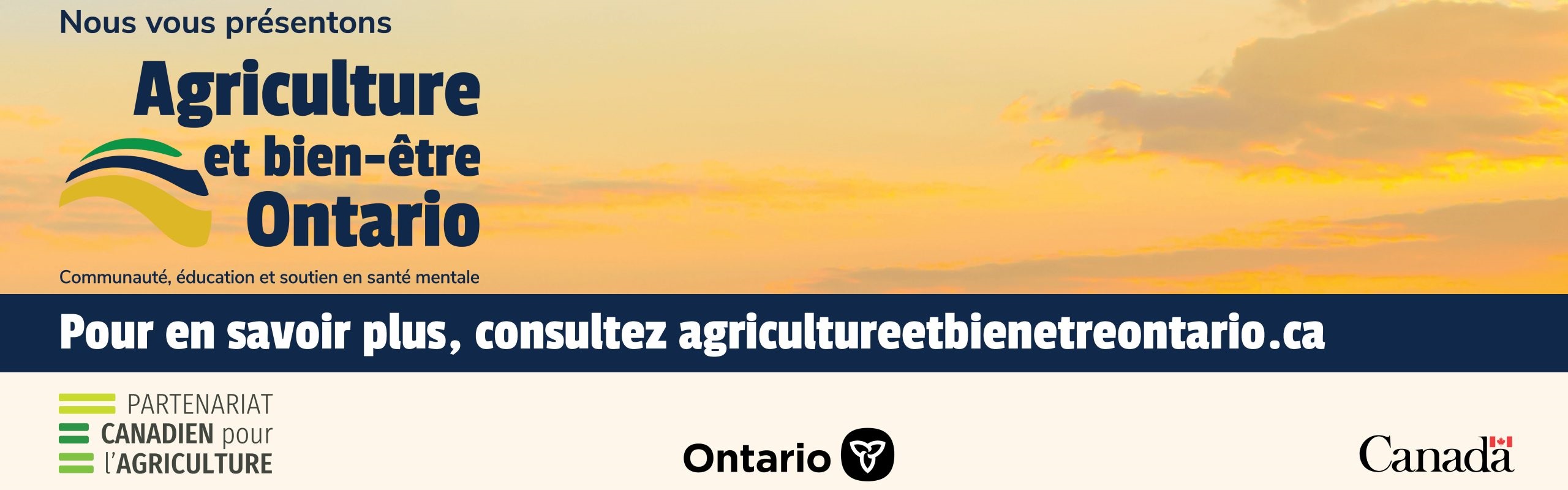 Agriculture Wellness Ontario banner FR